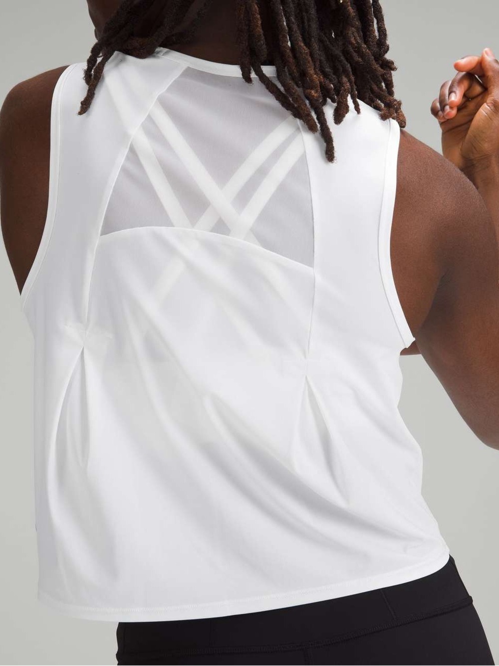 Lululemon Sculpt Cropped Tank Top White